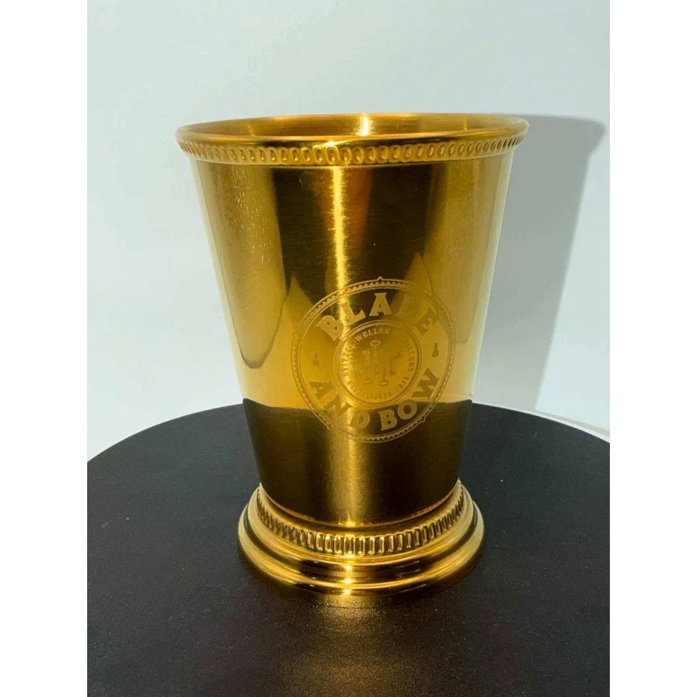 Blade and Bow Kentucky Straight Bourbon‎ Whiskey Gold Mint Julep Cup 4